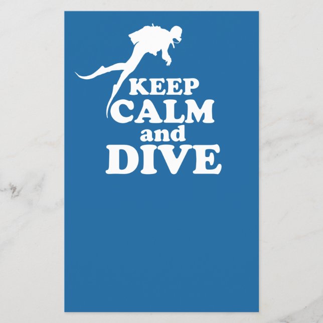 Keep calm and dive flyer (Front)