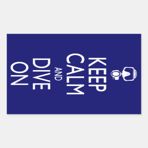 Keep Calm and Dive On Sticker
