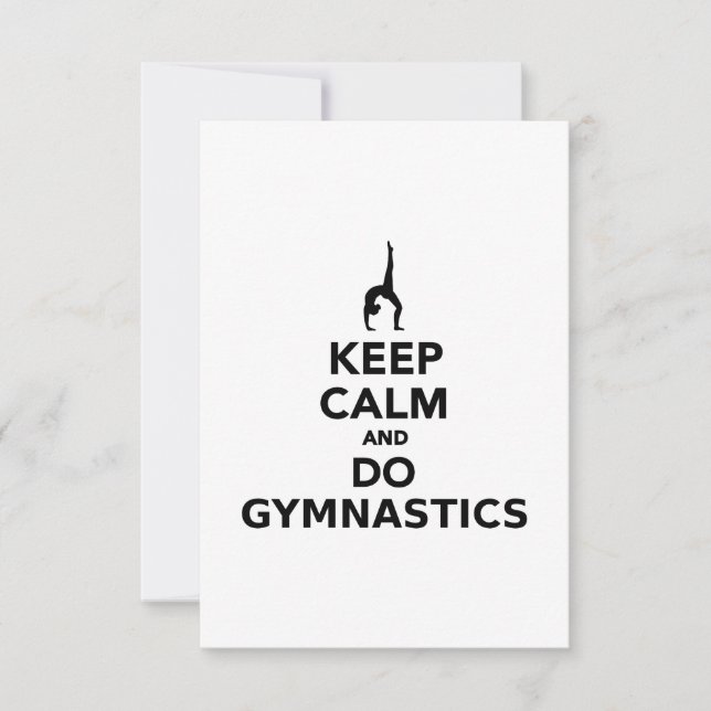 Keep calm and do Gymnastics (Front)