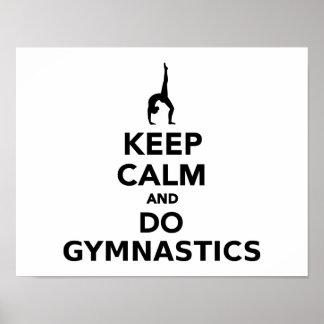 Keep calm and do Gymnastics Poster