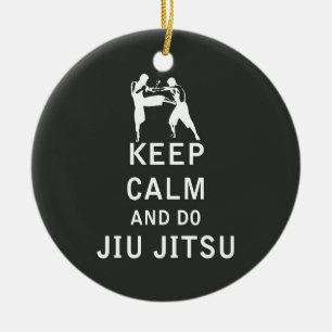 Keep Calm and Do Jiu-Jitsu Ceramic Ornament