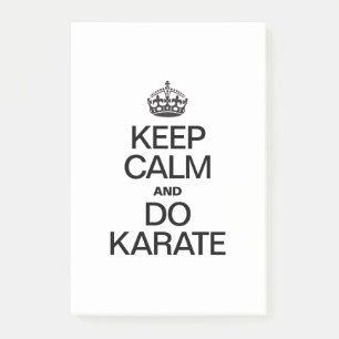 KEEP CALM AND DO KARATE.ai Post-it Notes