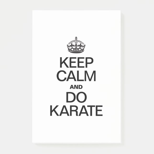 KEEP CALM AND DO KARATE.ai Post-it Notes (Front)