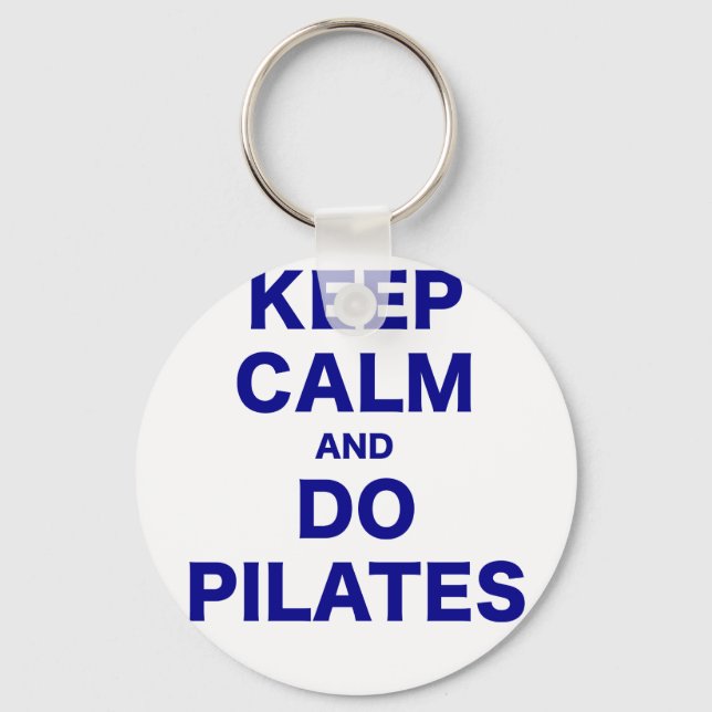 Keep Calm and Do Pilates Keychain (Front)