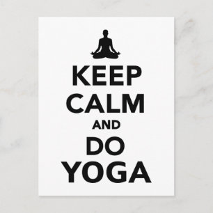 Keep calm and do Yoga Postcard
