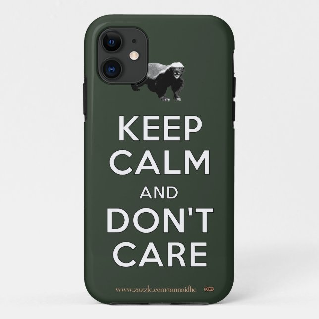 Keep Calm and Don't Care Case-Mate iPhone Case (Back)