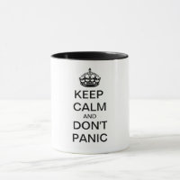 Keep Calm and DON'T PANIC - personalized text