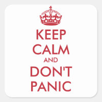 Keep Calm and DON'T PANIC - personalized text