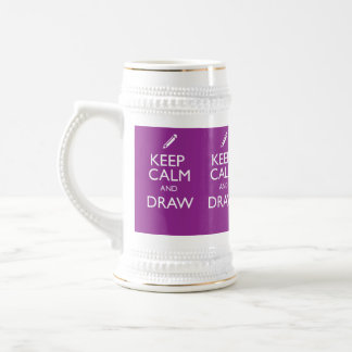 KEEP CALM AND DRAW BEER STEIN