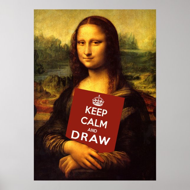 Keep Calm And Draw Poster (Front)