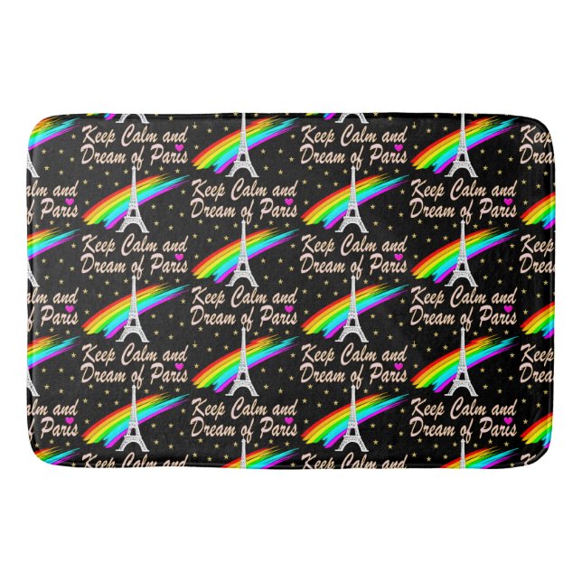 KEEP CALM AND DREAM OF PARIS BATH MAT (Front)