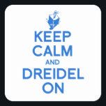 KEEP CALM AND DREIDEL ON SQUARE STICKER<br><div class="desc">Happy Holigays! Shop Holiday Humour, LGBTQ Designs and Funny Christmas Gifts From LGBTShirts.com Shop for Everyone and Browse over 10, 000 LGBTQ Gifts, Holiday Humour, Equality, Slang, & Culture Designs. The Most Unique Gay, Lesbian Bi, Trans, Queer, and Intersexed Apparel on the web. SHOP MORE LGBTQ Designs and Gifts at:...</div>