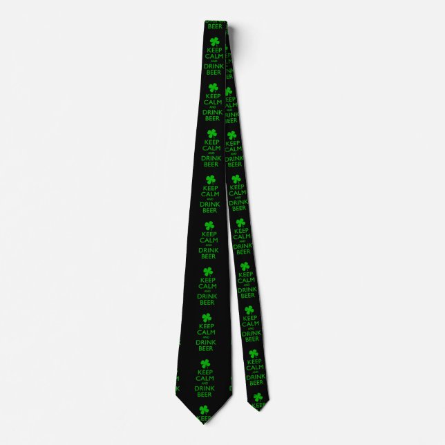 Keep Calm And Drink Beer Tie (Front)