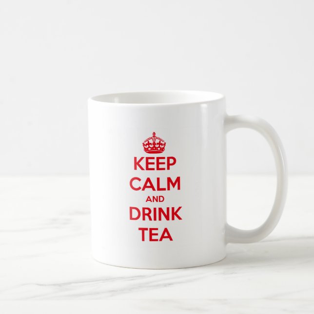 keep calm and drink tea coffee mug (Right)