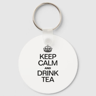 KEEP CALM AND DRINK TEA KEYCHAIN