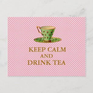 Keep Calm and Drink Tea Postcards