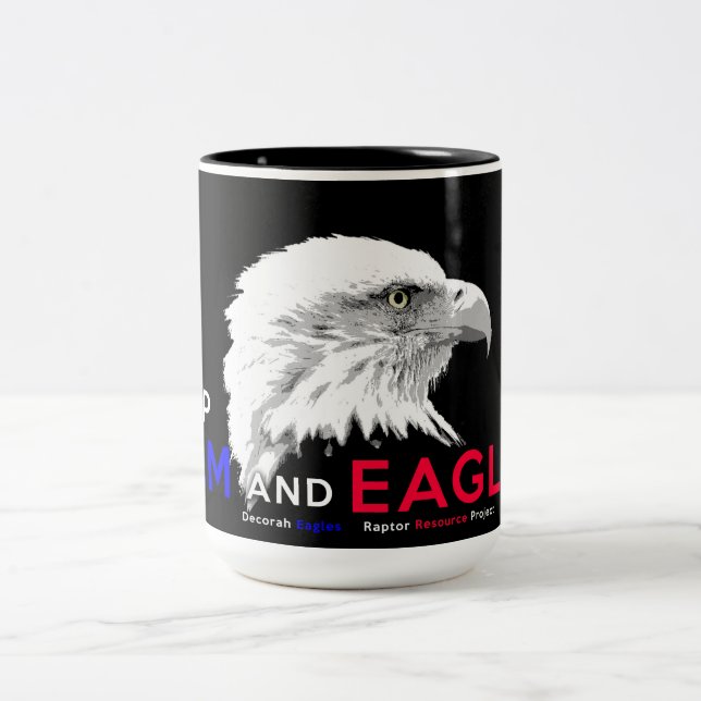 Keep Calm and Eagle On! Two-Tone Coffee Mug (Center)