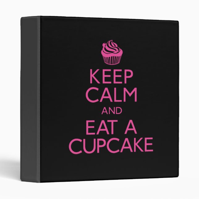 Keep Calm and Eat A Cupcake Binder (Front/Spine)