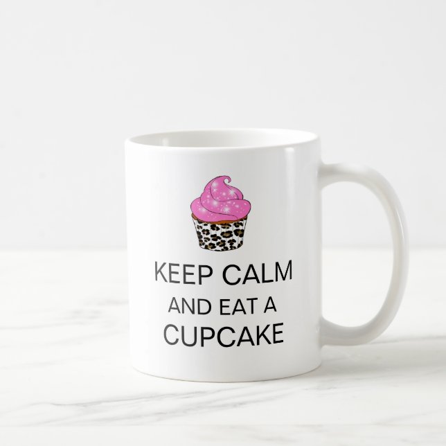 "KEEP CALM AND EAT A CUPCAKE" Mug (Right)