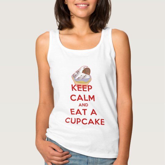 Keep Calm and Eat a Cupcake Tank Top