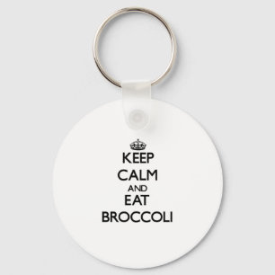 Keep calm and eat Broccoli Keychain