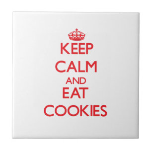 Keep calm and eat Cookies Tile