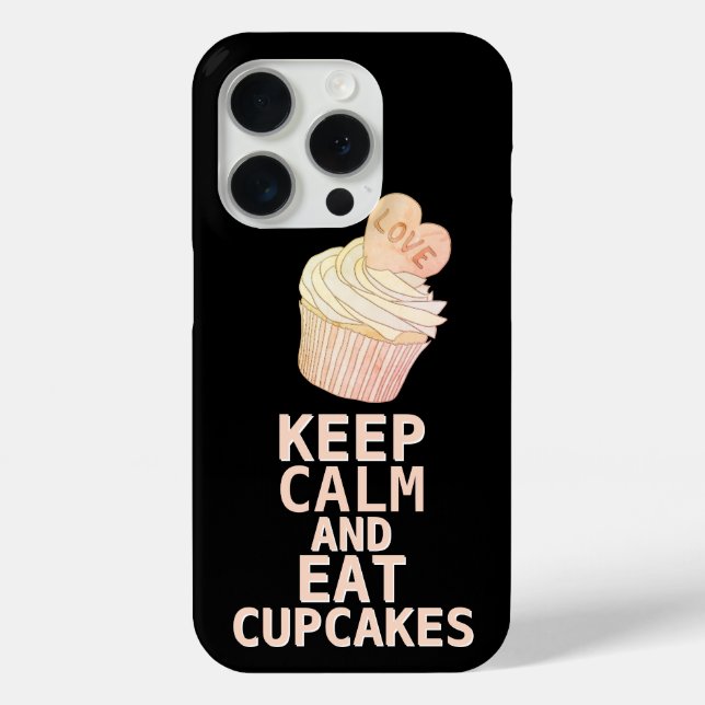 KEEP CALM AND Eat Cupcakes Case-Mate iPhone Case (Back)