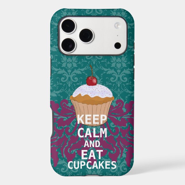 KEEP CALM AND Eat Cupcakes-change aqua any colour (Back)