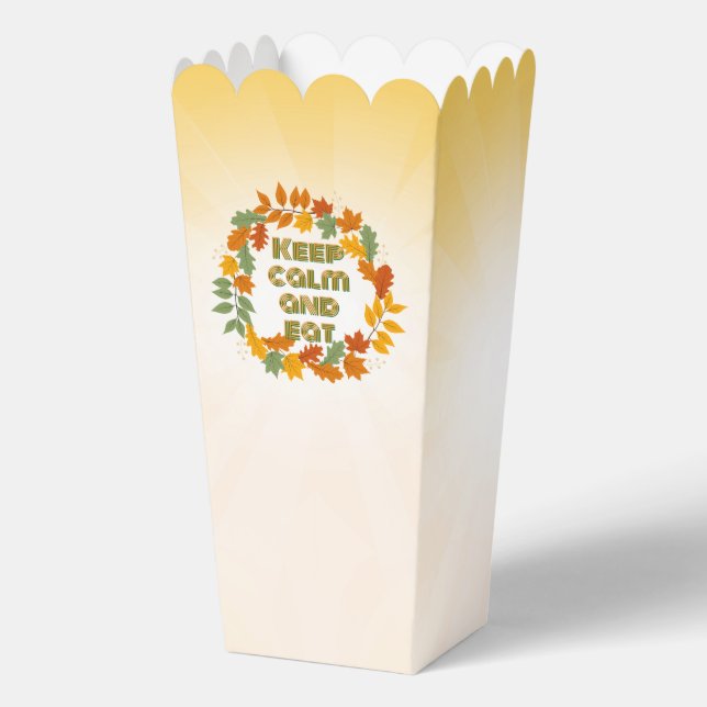 Keep calm and eat favor box (Back)