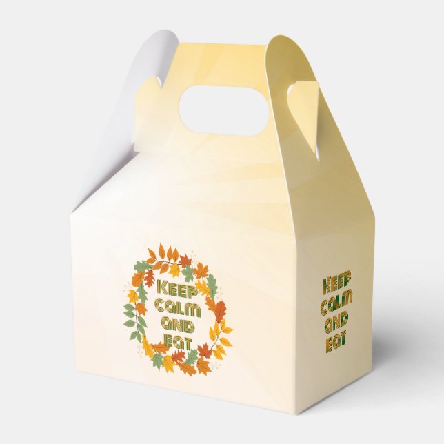 Keep calm and eat favor box (Front Side)