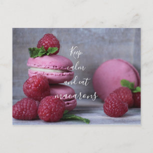 Keep Calm And Eat Macarons // Photo Postcard