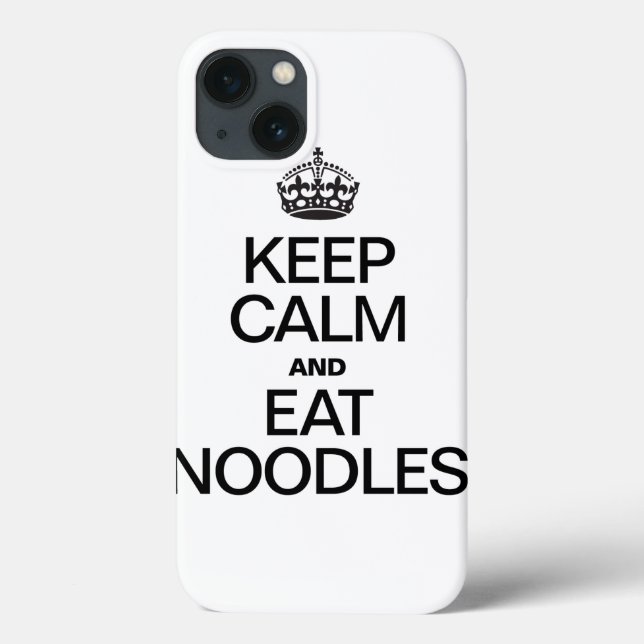 KEEP CALM AND EAT NOODLES Case-Mate iPhone CASE (Back)