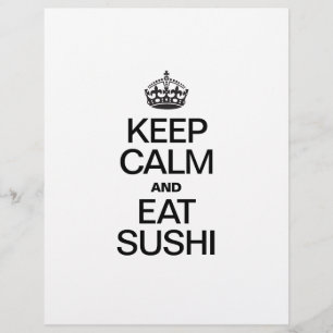 KEEP CALM AND EAT SUSHI FLYER