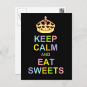 Keep Calm and Eat Sweets Postcard (Front/Back)