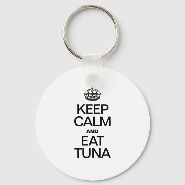 KEEP CALM AND EAT TUNA KEYCHAIN (Front)