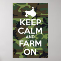 Keep Calm And Farm On Camouflage