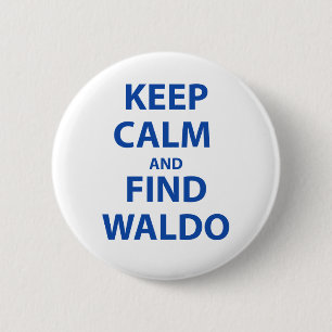 Keep Calm and Find Waldo 2 Inch Round Button