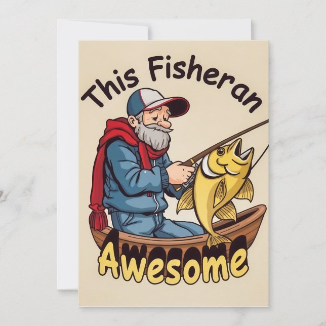 Keep Calm and Fish On Invitation (Front)