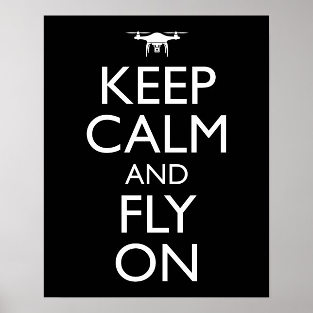 Keep Calm And Fly On Poster (Front)