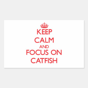 Keep calm and focus on Catfish Sticker
