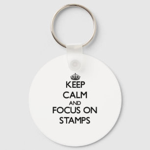 Keep calm and focus on Stamps Keychain
