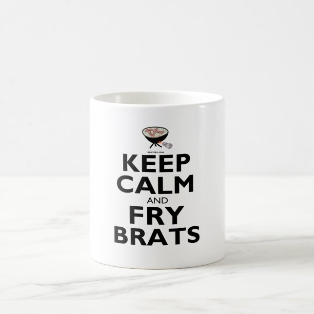 Keep Calm and Fry Brats coffee mug (Center)