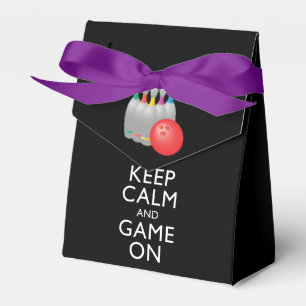 KEEP CALM AND GAME ON - Bowling Favor Box