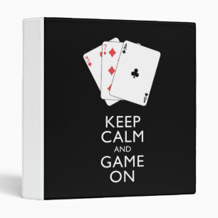 KEEP CALM AND GAME ON - Card Games Binder