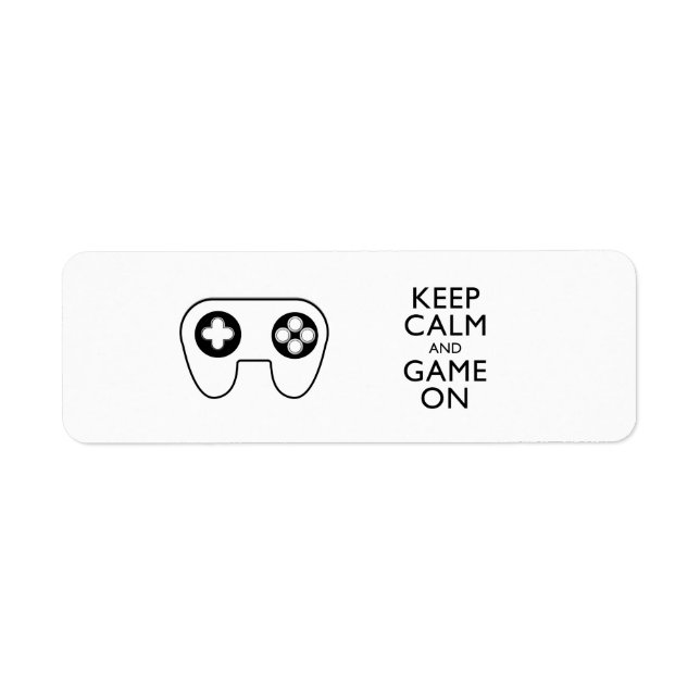 KEEP CALM AND GAME ON - Game pad (Front)