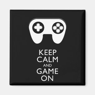 KEEP CALM AND GAME ON - Game pad Magnet