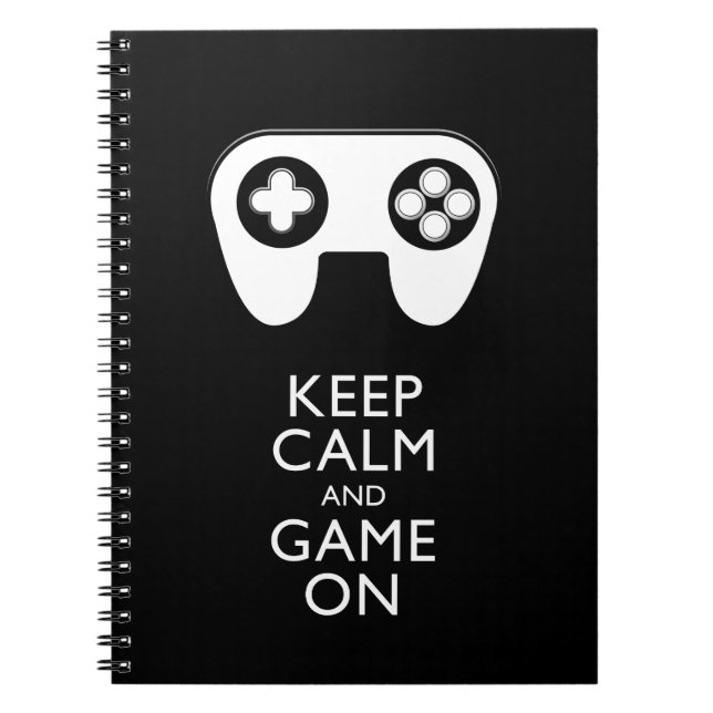 KEEP CALM AND GAME ON - Game pad Notebook (Front)