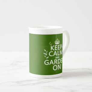 Keep Calm and Garden On - All Colours Bone China Mug