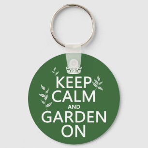Keep Calm and Garden On - All Colours Keychain