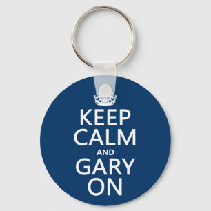 Keep Calm and Gary On (any colour) Keychain